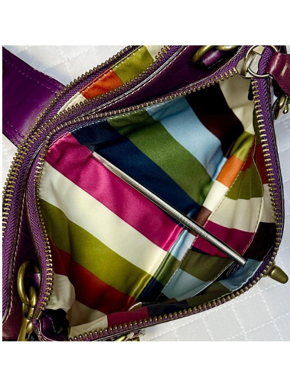 Coach Legacy Bridget Limited Ed 65th Anniv Purple Leather Shoulder Bag 11622 NWT - Picture 14 of 16
